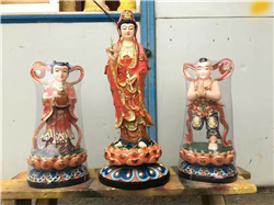 玻璃鋼立式彩繪觀音雕塑 玻璃鋼立式彩繪觀音雕塑