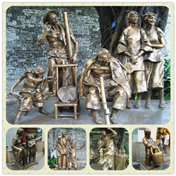 步行街民俗文化雕塑 步行街民俗文化雕塑